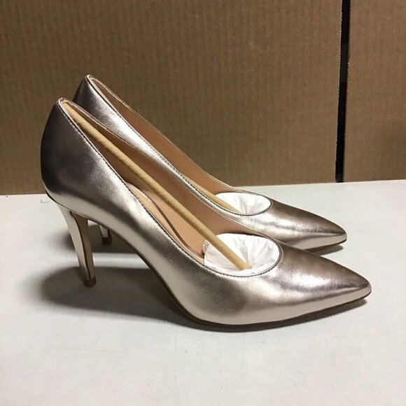 Coach Skileraar Metallic Leather Pump - Picture 1 of 5